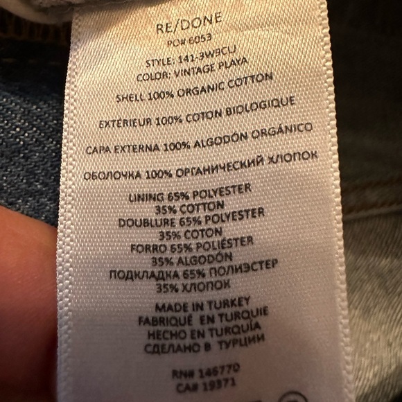 Re/done 90’s Low Slung Jeans - NWT - Size 31 - Picture 11 of 14